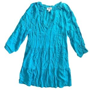 Turquoise Caralyn Mirand x The Drop Boho Mini Dress – Size S

Bright and breezy